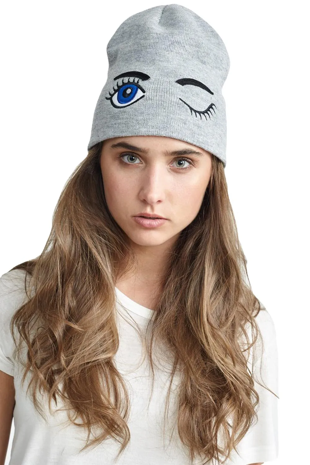 50 Pack Womens Grey Knitted Beanie Hat