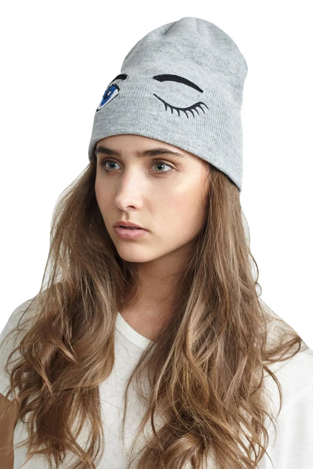 50 Pack Womens Grey Knitted Beanie Hat