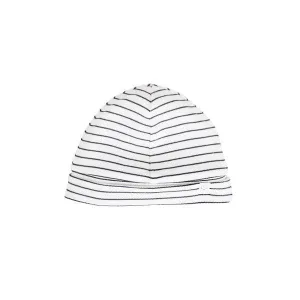 Baby Mori Baby Hat in Grey Stripe