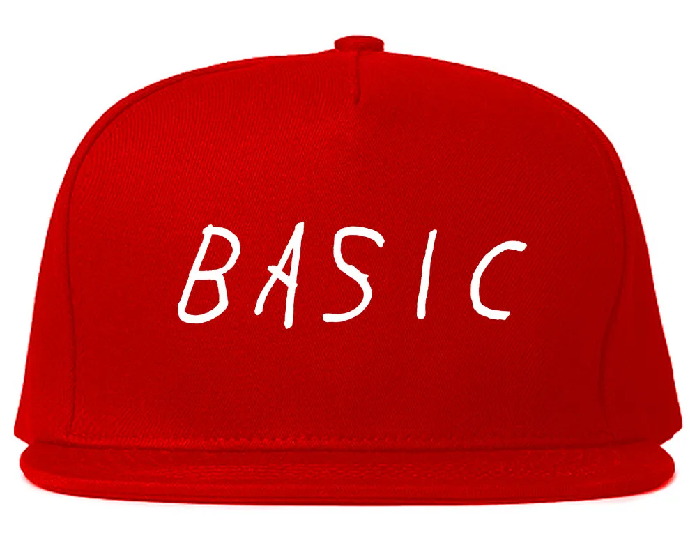 Basic Plain Mens Snapback Hat