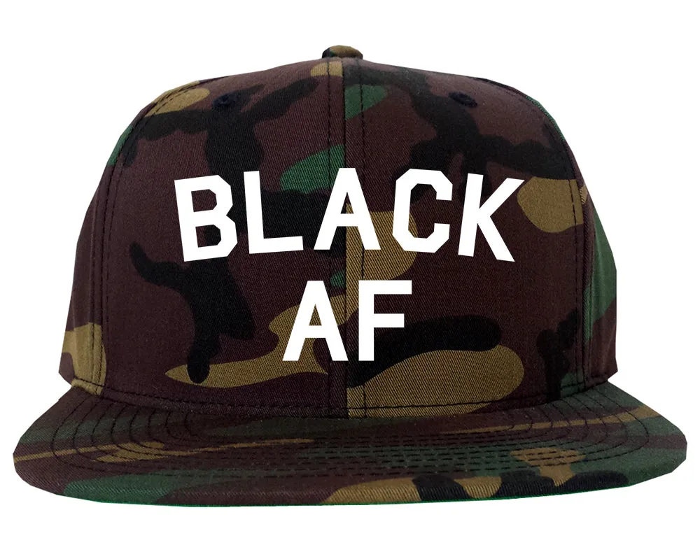 Black AF Mens Snapback Hat