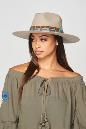 CA-F-2076 Fine Wool Felt Hat - Beige