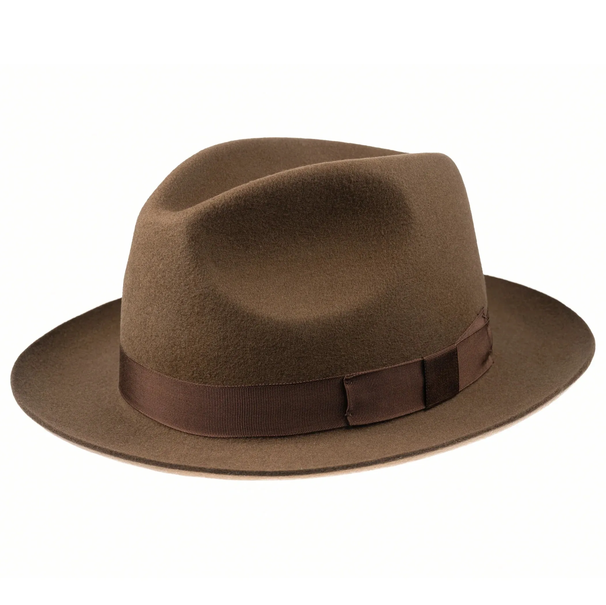 CHRISTYS' Chepstow Wool Felt Fedora Hat - Brown