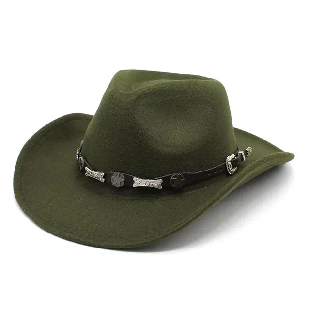 Cowboy Hat Classic Cowgirl Felt Jazz Hat