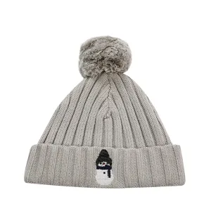 Donsje Gissa Hat | Snowman | Soft grey