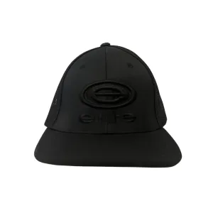 Elite Hat - Solid Black/Solid Black Elite Logo