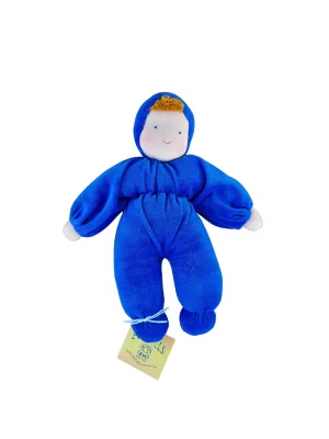 Evi Cuddle Baby - Handmade Doll - Dark Blue