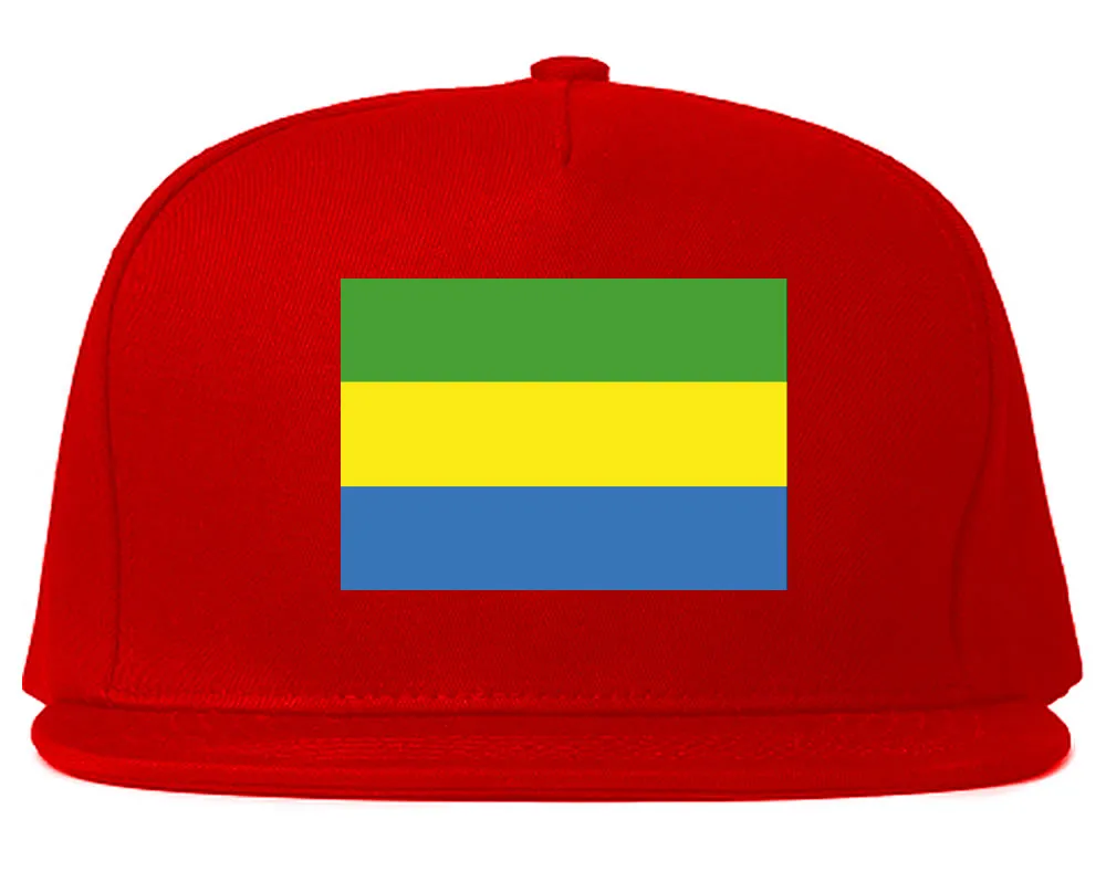 Gabon Flag Country Printed Snapback Hat Cap