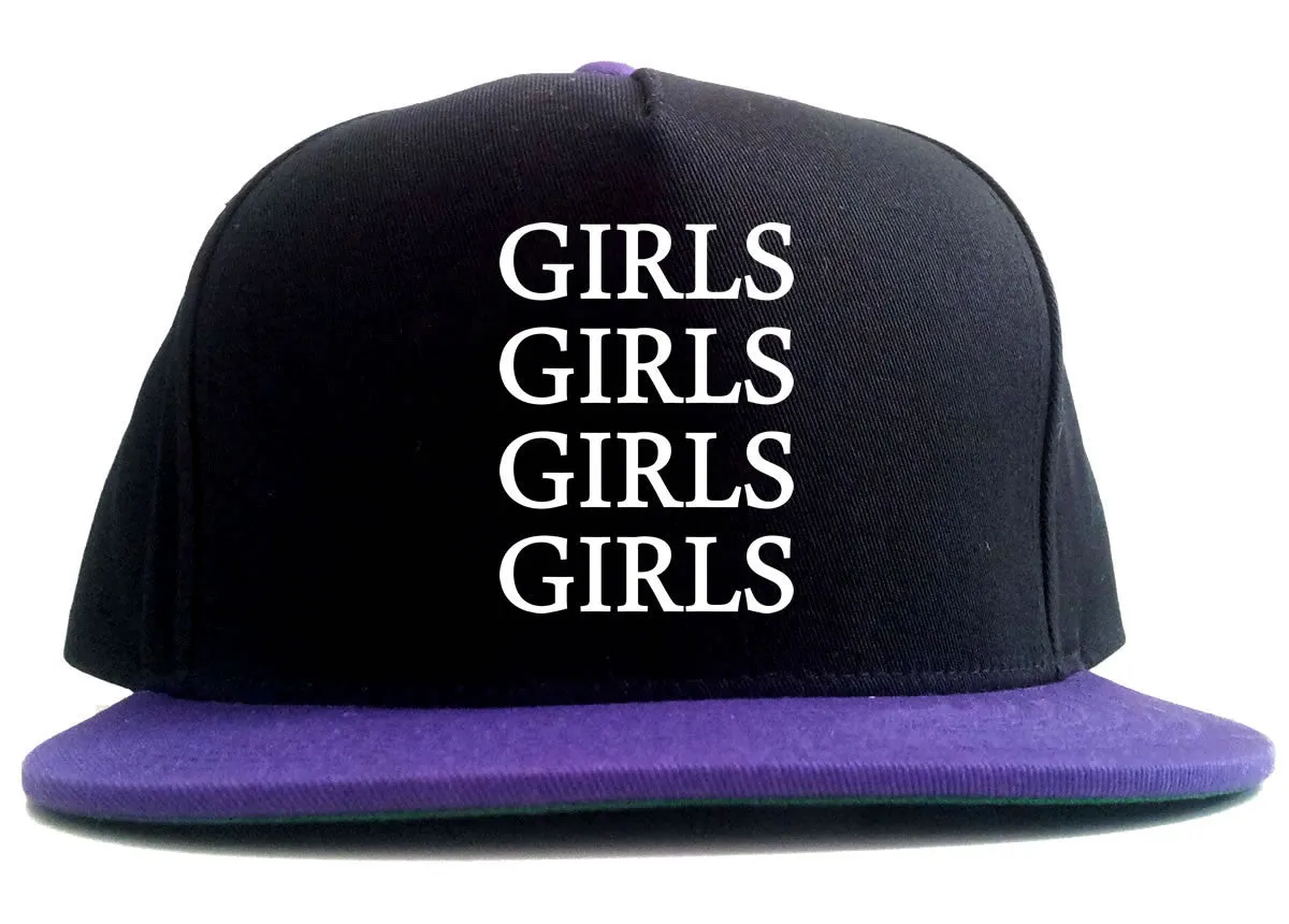 Girls Girls Girls 2 Tone Snapback Hat