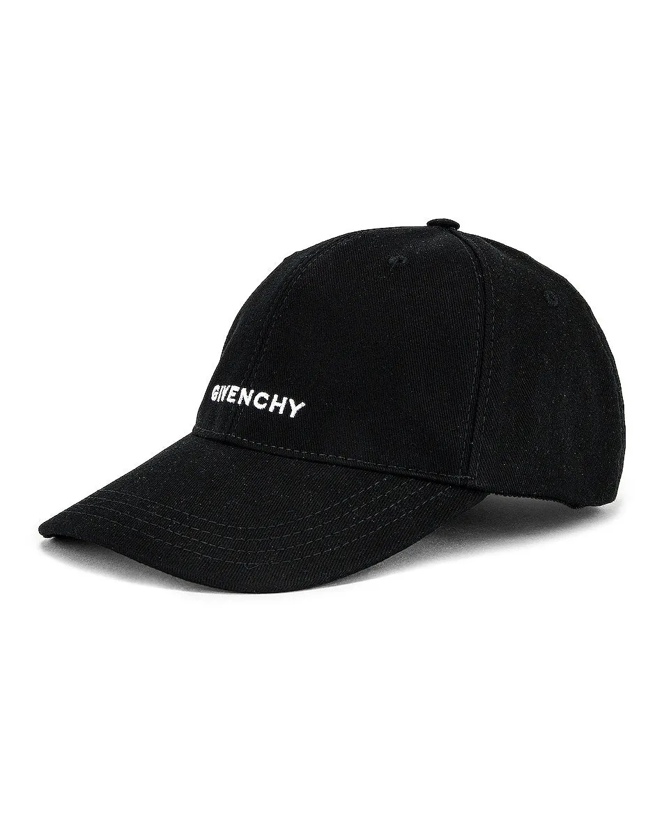 Givenchy Embroidered Logo Cap, black