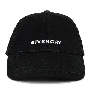 Givenchy Embroidered Logo Cap, black