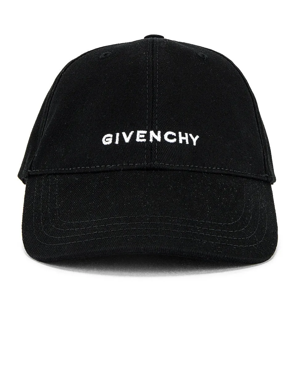 Givenchy Embroidered Logo Cap, black