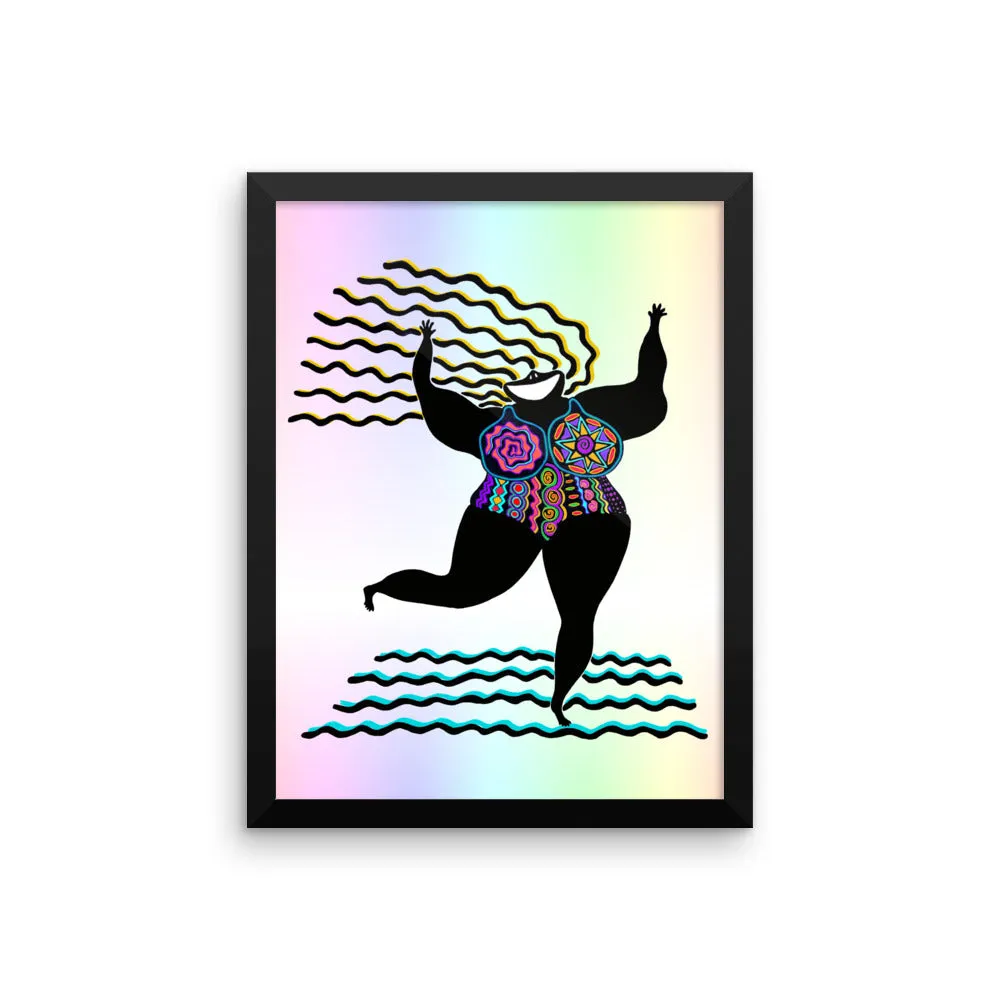 GODDESS of Good Attitude Framed poster