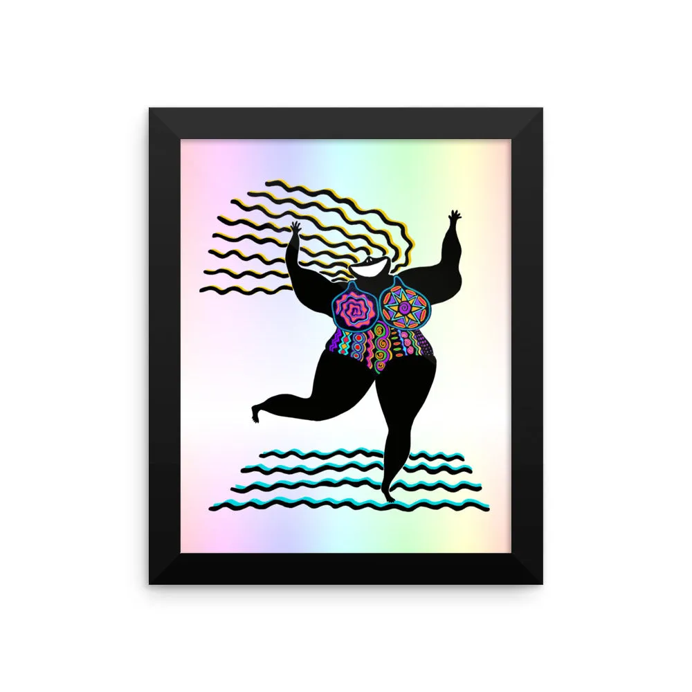 GODDESS of Good Attitude Framed poster