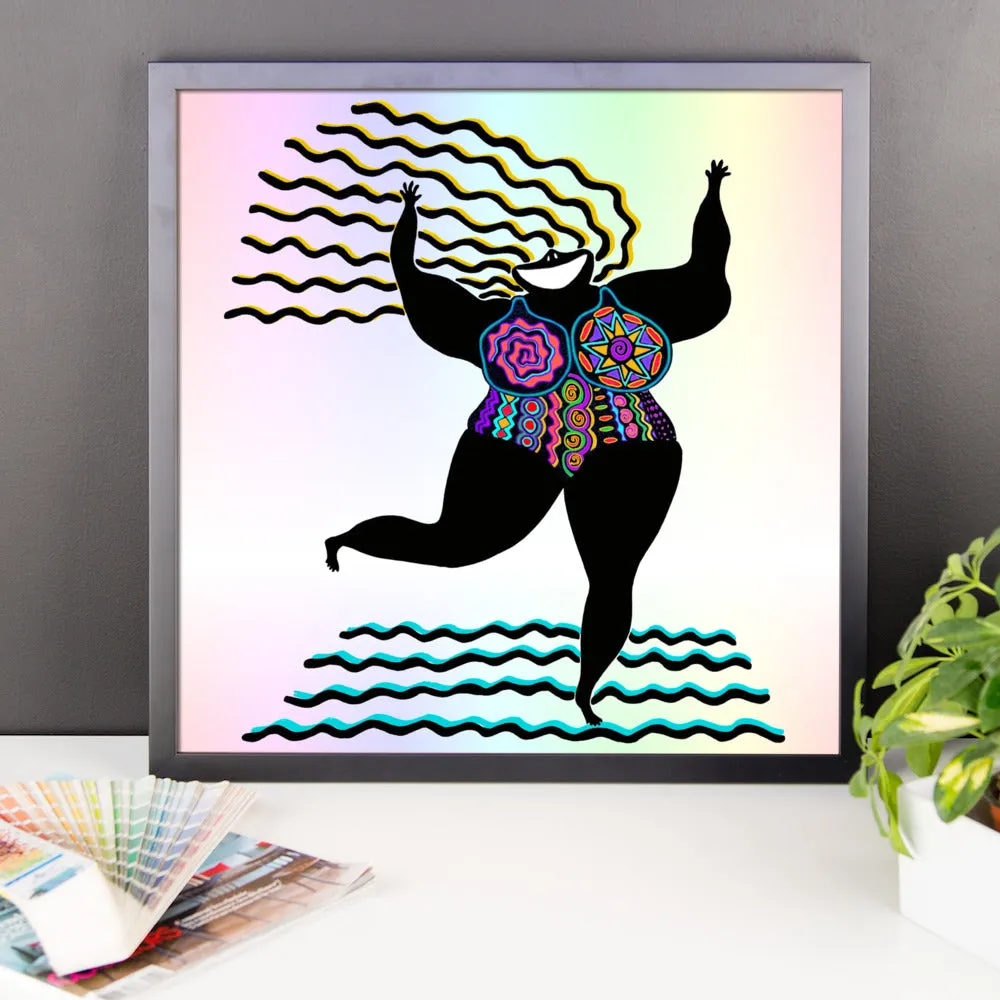 GODDESS of Good Attitude Framed poster