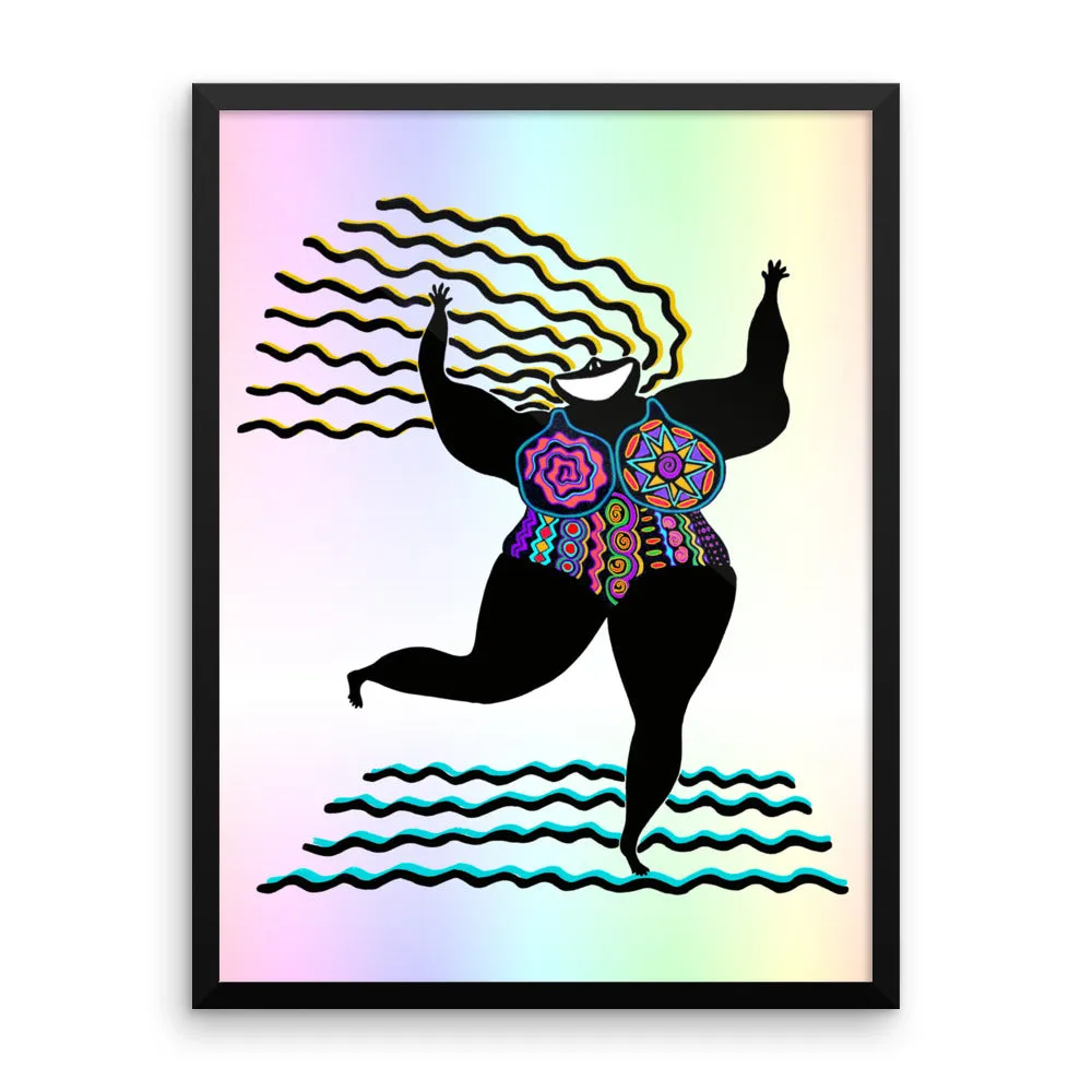 GODDESS of Good Attitude Framed poster