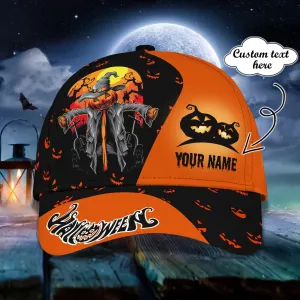 Halloween Hat Unisex Customizable Sayings Golf Hat 3d, Cap with Adjustable Hat for Mens Womens