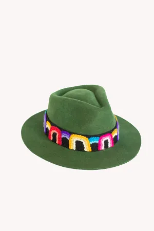 Hunter Green Fedora Hat