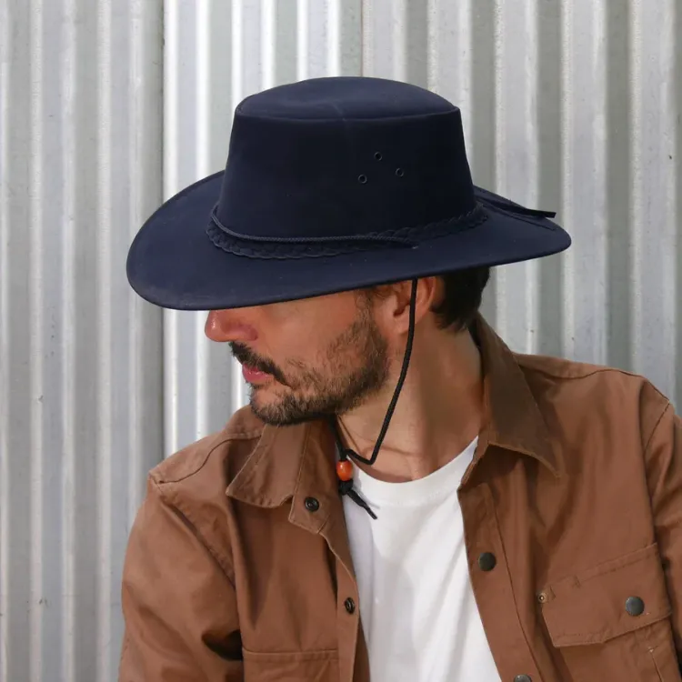 Kakadu Soaka Suede Hat - Navy