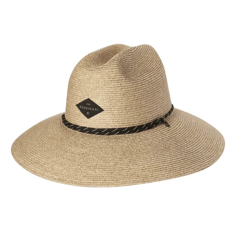 Kooringal Mens Wide Brim Surf Braid Islander - Khaki