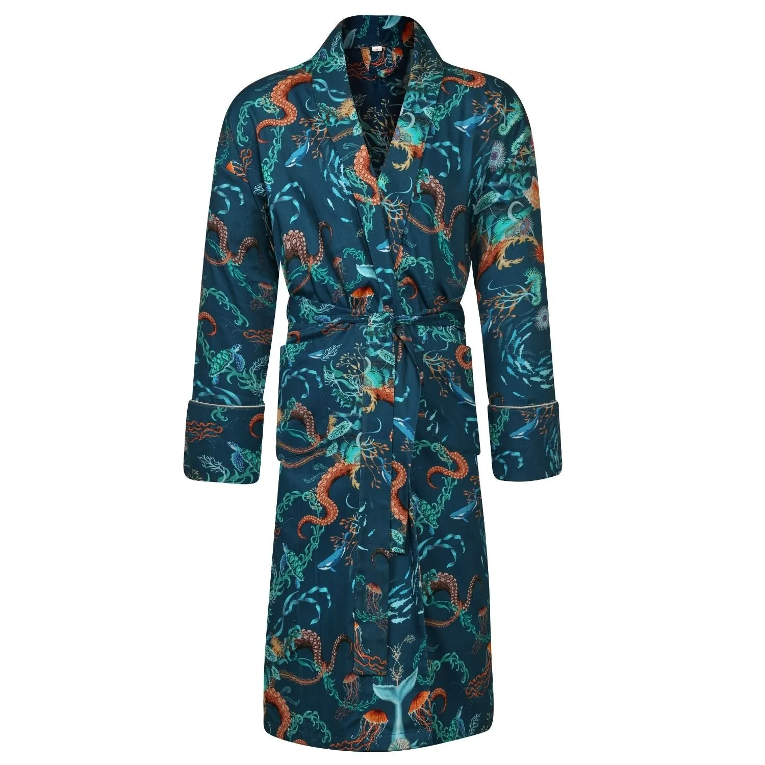 Lightweight Women's Bathrobe - Ocean Treasure