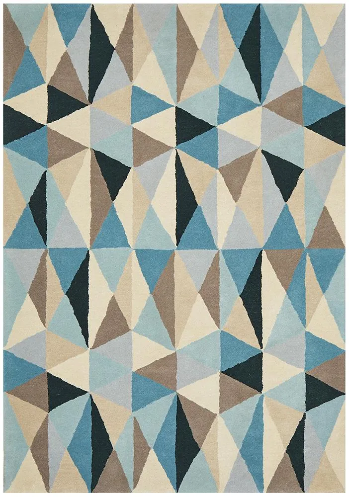 Matrix 901 Rug (Turquoise) by Rug Culture