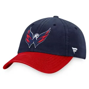 Men's Adjustable Fanatics Logo Hat Navy/Red Washington Capitals Core Primary