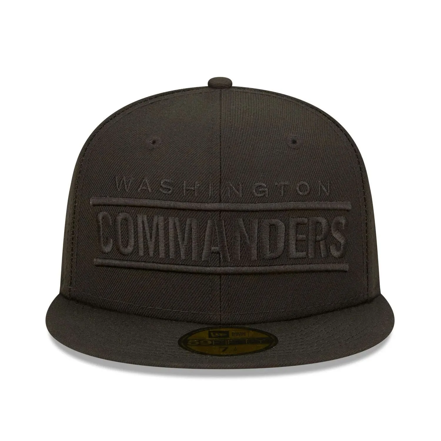 Men's New Era Washington Commanders Black Alternate Logo Fitted Cap 59FIFTY