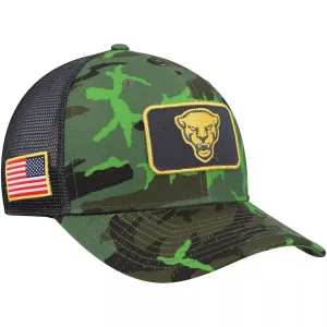 Men's Nike Camo/Black Pitt Panthers Classic99 Veterans Day Trucker Snapback Cap