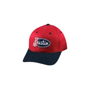 Milano Hats Red Logo Embroidered Justin Cap