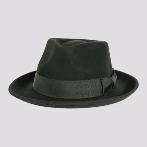 Newark | Womens Crushable Wool Felt Teardrop Fedora Hat