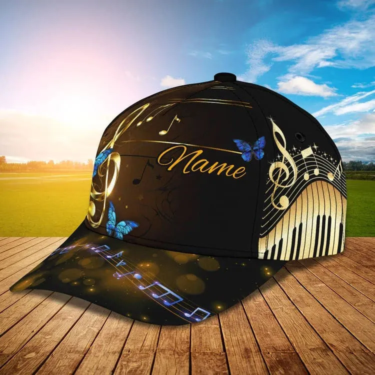 Personalized Butterfly 3D Baseball Cap for Her, Butterfly Hat for Girlfriend Birthday