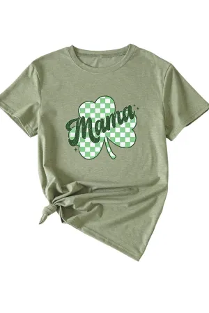 Plaid Clover Graphic T-shirt