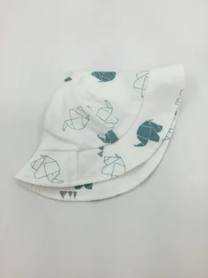 Pure Born Child Size 24 Months White Animal Print Hats - boys