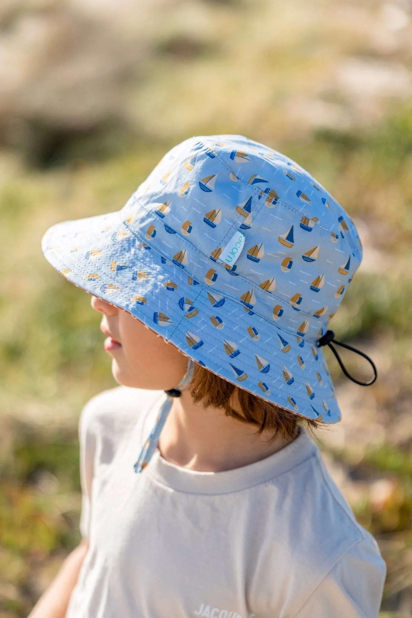 Sail The Bay Wide Brim Bucket Hat