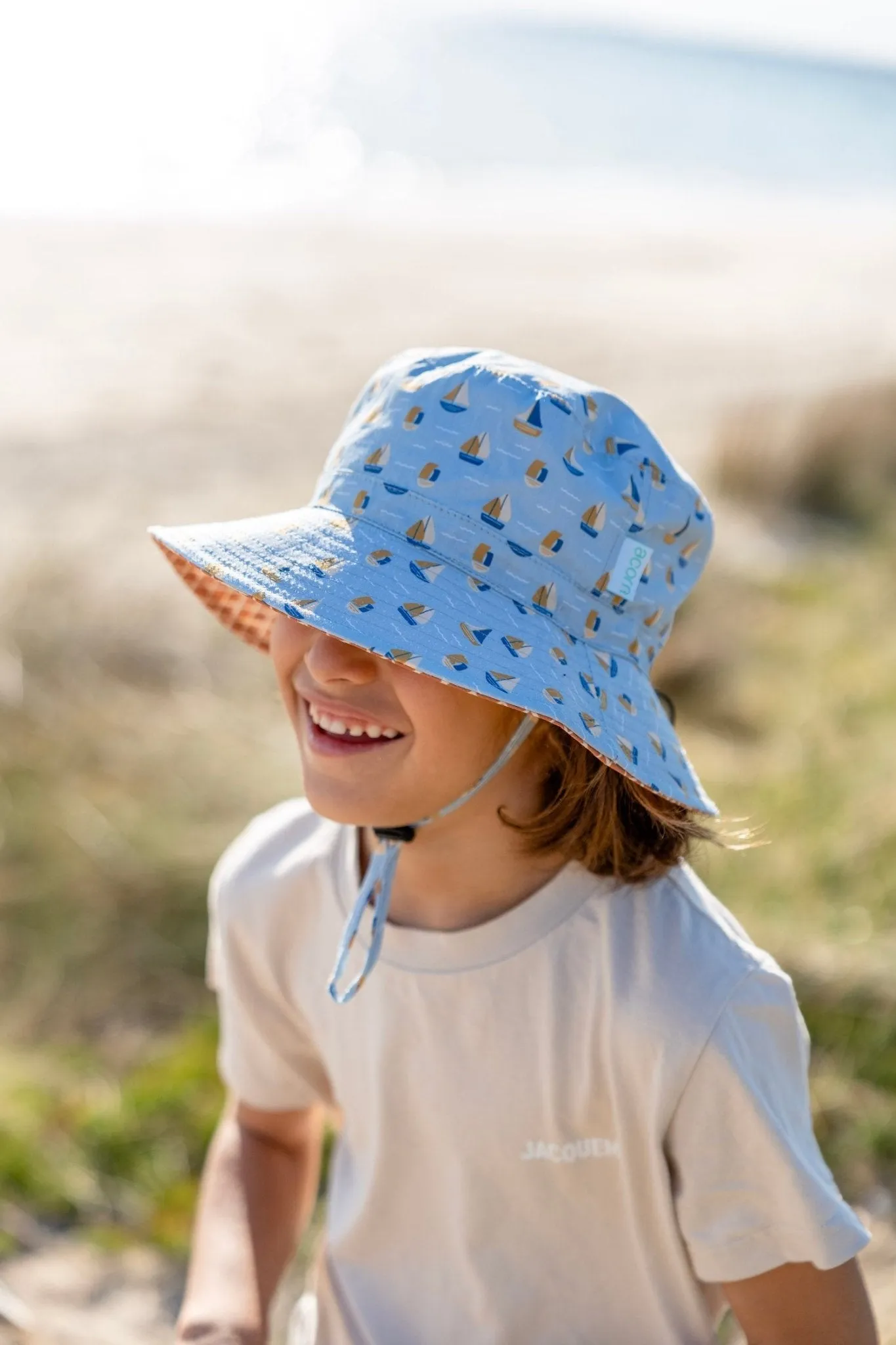 Sail The Bay Wide Brim Bucket Hat