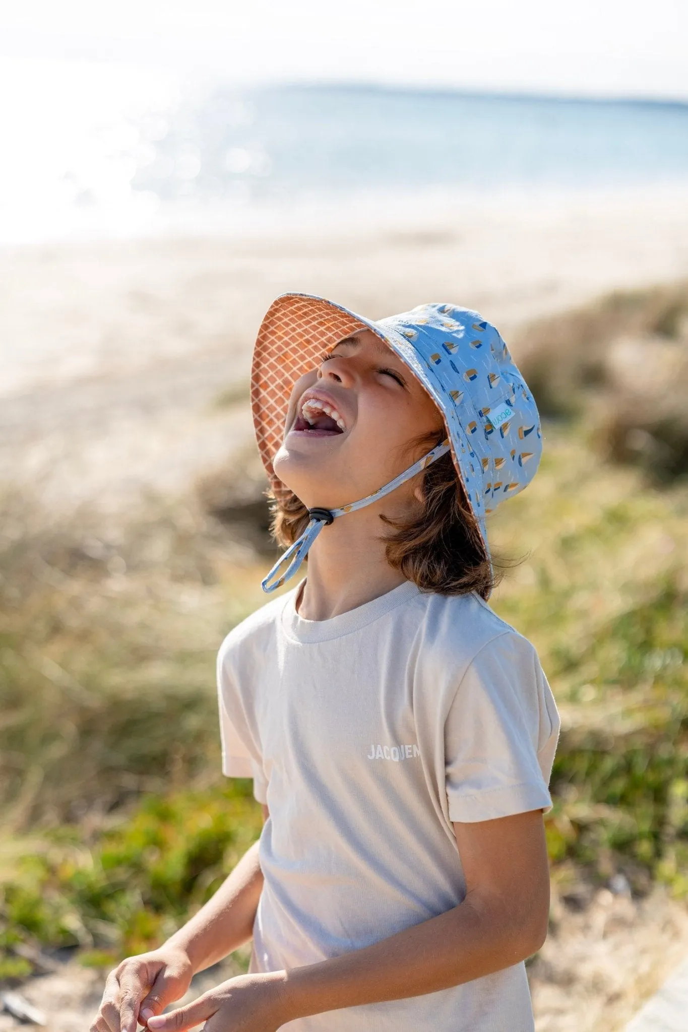 Sail The Bay Wide Brim Bucket Hat