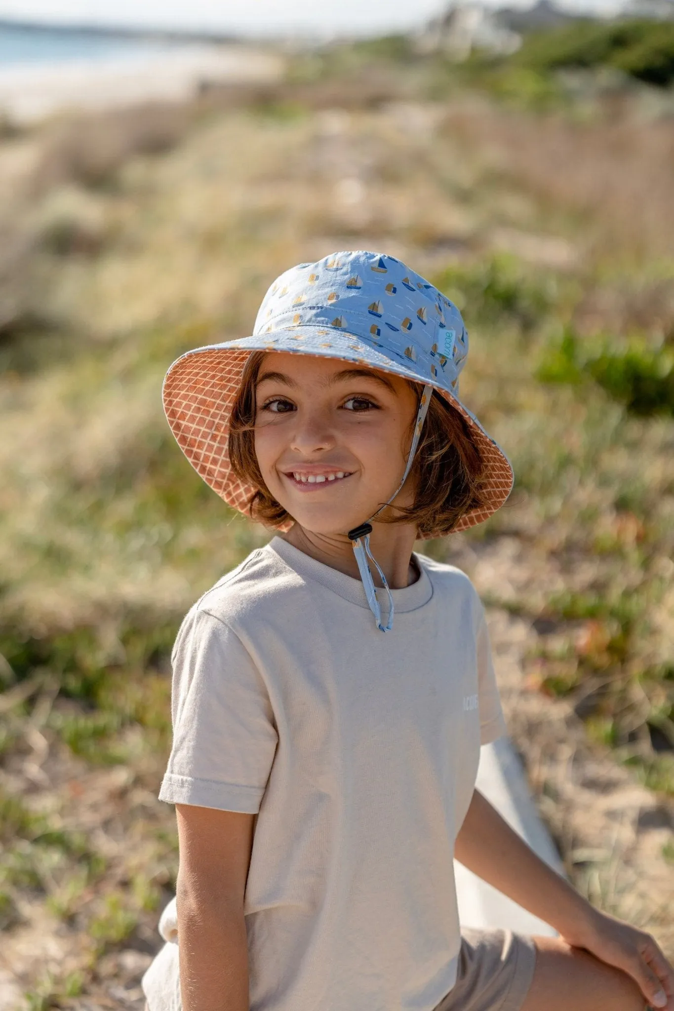 Sail The Bay Wide Brim Bucket Hat