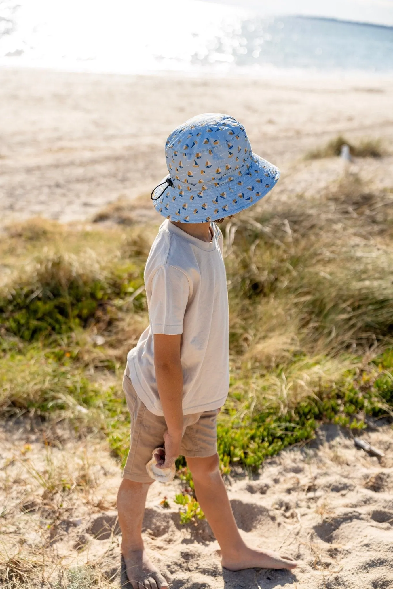 Sail The Bay Wide Brim Bucket Hat