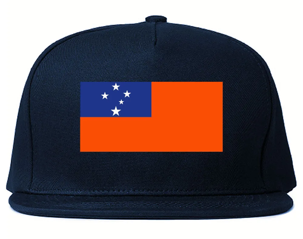 Samoa Flag Country Printed Snapback Hat Cap