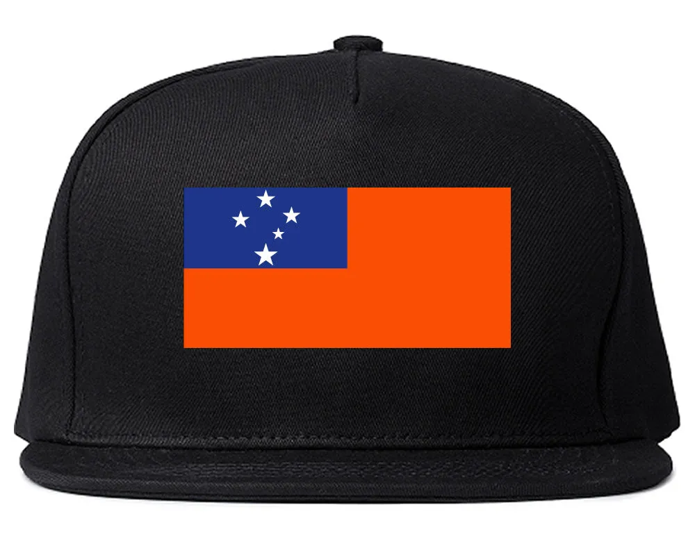 Samoa Flag Country Printed Snapback Hat Cap