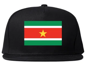 Suriname Flag Country Printed Snapback Hat Cap