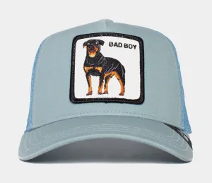 The Baddest Boy Trucker Mens Hat (Blue)