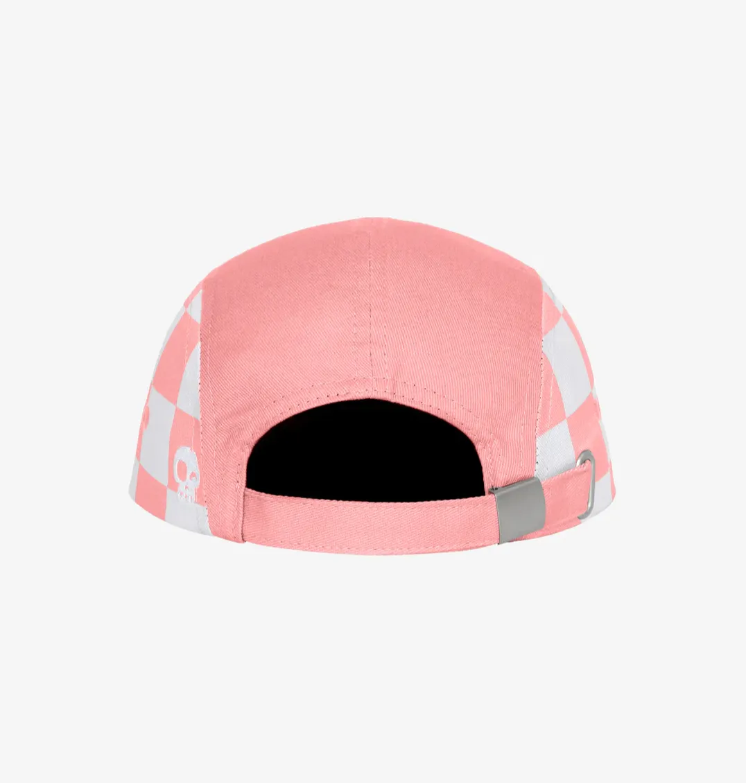 The Check Yourself Five Panel Hat - Peaches - BABY