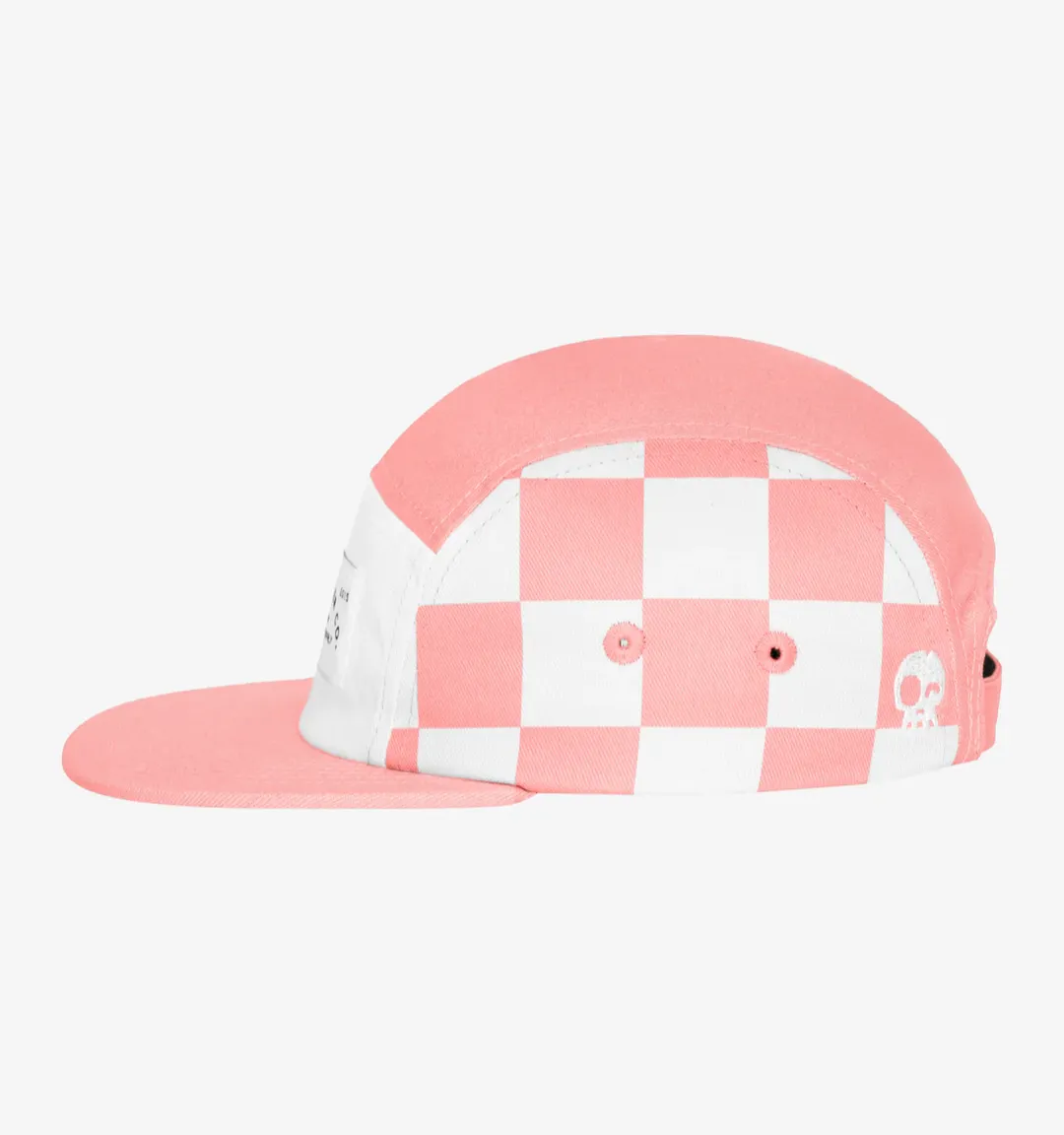 The Check Yourself Five Panel Hat - Peaches - BABY