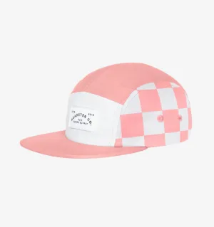 The Check Yourself Five Panel Hat - Peaches - BABY