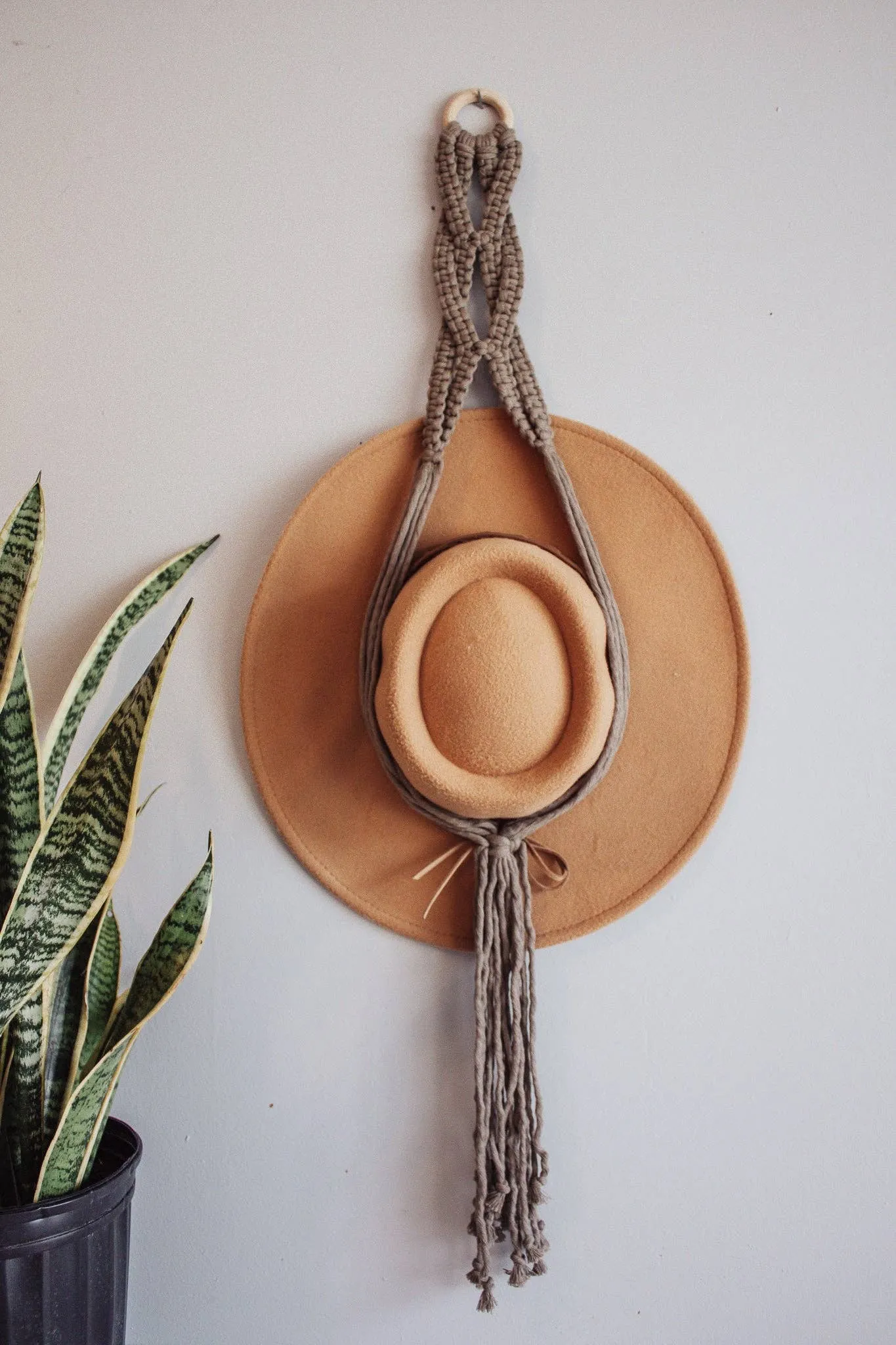 The Rori Macrame Hat Hanger