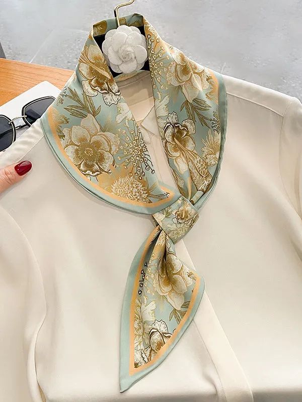 Vintage Floral Printed Scarf