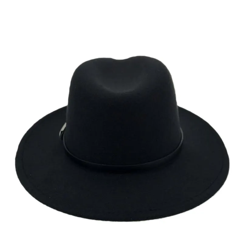 Wide Brim Autumn Vintage Fedora Felt Hat