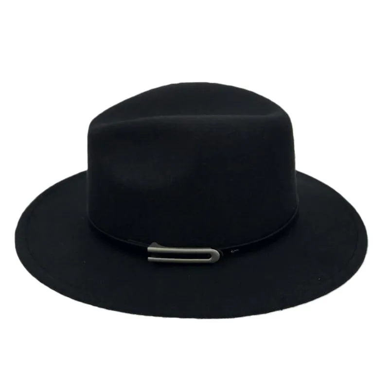 Wide Brim Autumn Vintage Fedora Felt Hat